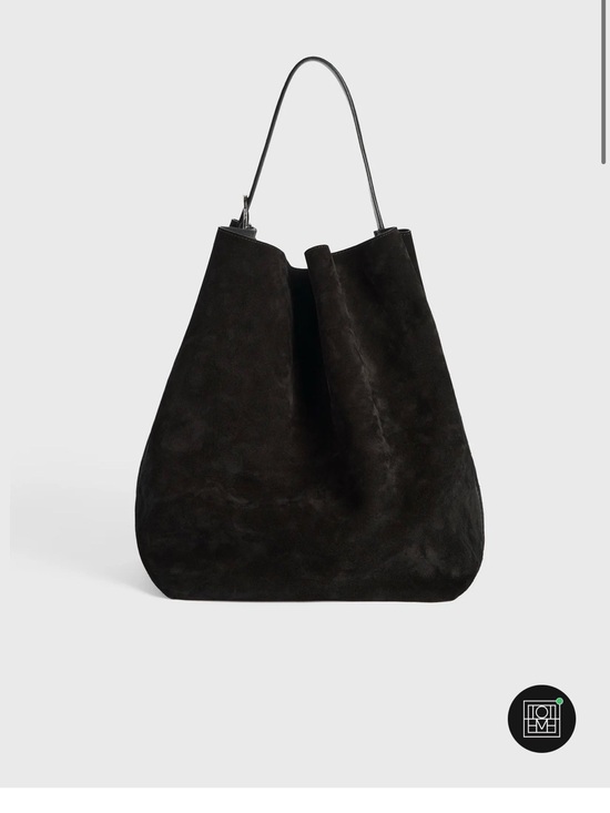 Toteme Handbags - Toteme Espresso Suede Belted Tote Bag - Elegant Everyday Carry- Gently Used!